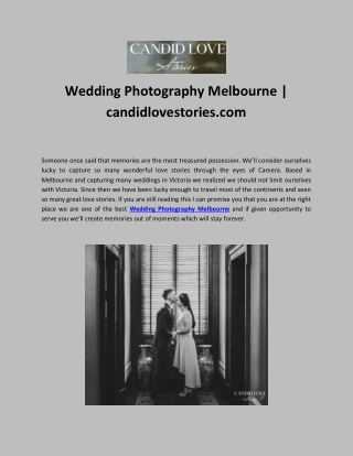 Wedding Photography Melbourne