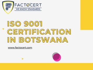 ISO 9001 Certification in Botswana
