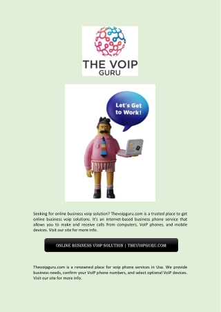 Online Business Voip Solution | Thevoipguru.com