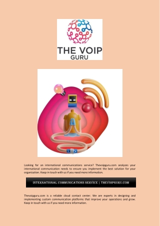 International Communications Service | Thevoipguru.com