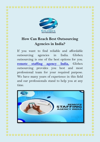 How Can Reach Best Outsourcing Agencies in India