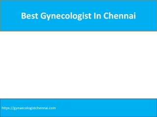 best gynecologist in chennai