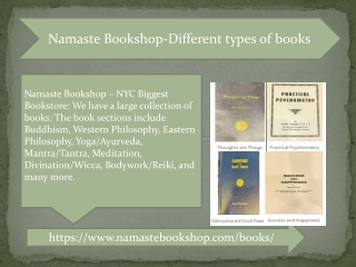 Namastebookshop-Different types of books