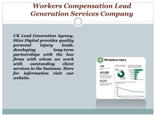 Workers Compensation Lead Generation Services Company