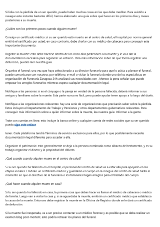 Los mejores consejos de Funeraria Zaragoza 24h que te ayudan a planificar un ent