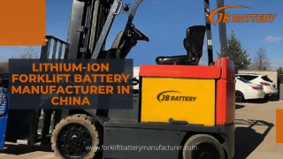 Lithium Ion Forklift Battery Manufacturers Companies in China