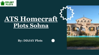 ATS Plots Sector 35, Sohna | Call  91 9643000064