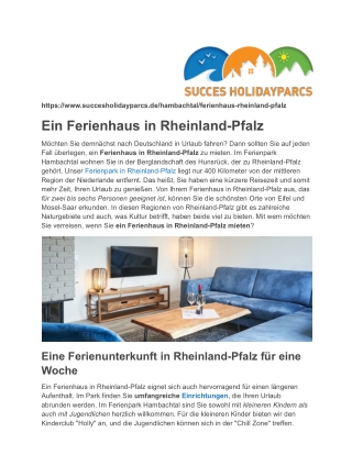 Success Holidayparcs Hambachtal