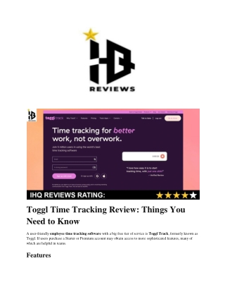 Toggl Time Tracking