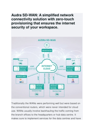 Audra SD-WAN