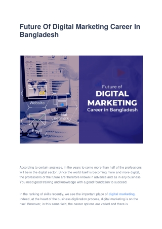 Future Of Digital Marketing Career In Bangladesh