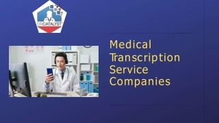 medical transcription service companies