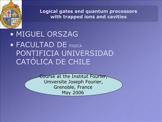 Logical gates and quantum processors with trapped ions and cavities