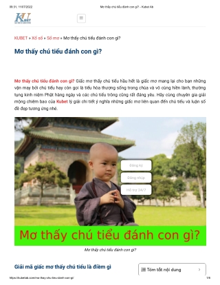 Mơ thấy chú tiểu đánh con gì_ - Kubet Ab