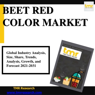 Beet Red Color Market : Key Trends and Regional Impact