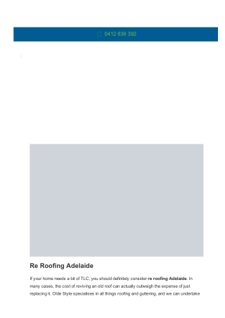 Re Roofing Adelaide