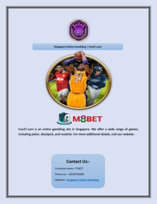 Singapore Online Gambling | Fun27.com