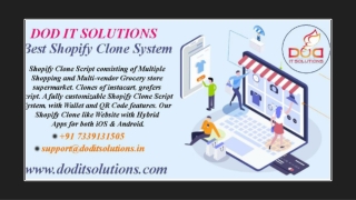 Best Online Shopify Clone System - DOD IT Solutions