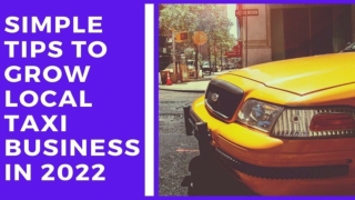 Simple Tips to Grow Local Taxi Business in 2022