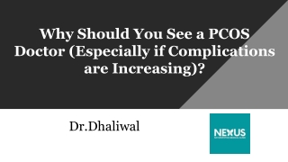 Why Should You See A PCOS Doctor (Especially if Complications are Increasing)
