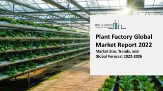 Global Plant Factory Market Size, Share, Trends Analysis, By Application, By Region And Segment Forecasts, 2022-2031