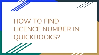 HOW TO FIND LICENCE NUMBER IN QUICKBOOKS_