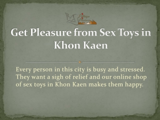 Sex Toys in Khon Kaen