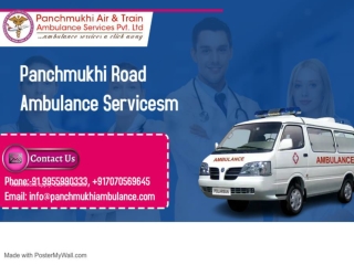 Panchmukhi Road Ambulance Services in Chanakya Puri, Delhi with Bed-To-Bed Services
