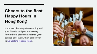 Cheers to the Best Happy Hours in Hong Kong