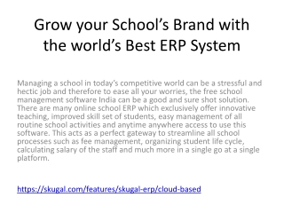Grow your School’s Brand with the world’s Best