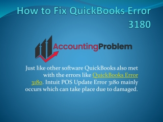 What is QuickBooks Status Code 3180