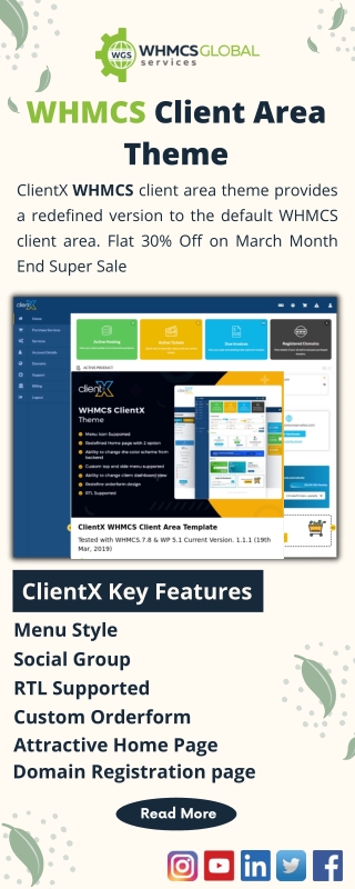 WHMCS Client Area Theme