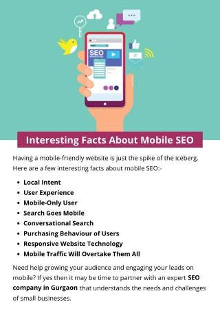 Interesting Facts About Mobile SEO