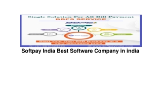 Softpay India Best Software Company in india