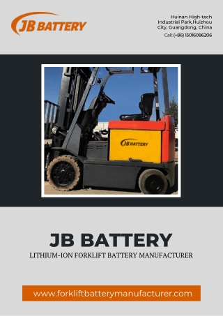 Lithium Ion Forklift Battery Manufacturers Companies China