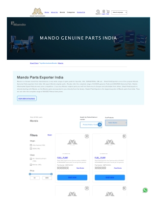 Mando genuine parts exporter india