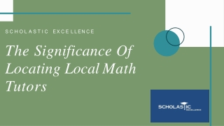 The Significance Of  Locating Local Math  Tutors