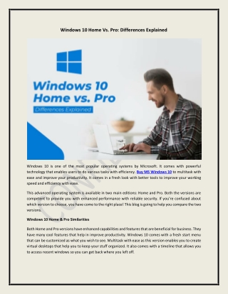 Download Windows 10 Home & Pro