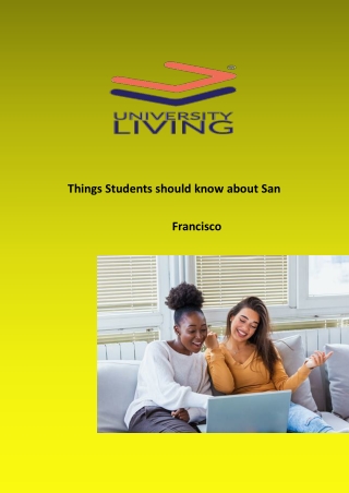 Things students should know about San Francisco