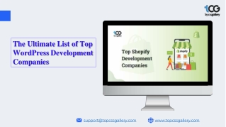 The Ultimate List of Top Shopify Development Companies