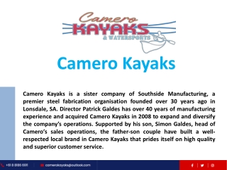 Fetch the feasible and highly portable kayaks store near me from Camero Kayaks