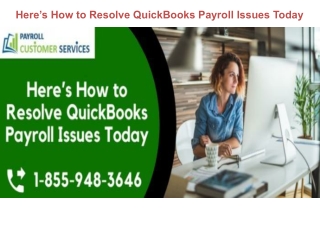 Here’s How to Resolve QuickBooks Payroll Issues Today