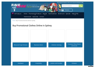 Promotional Clothing Online Sydney