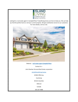Real Estate Agent Campbell River  Islandliving.homes