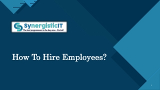 How To Hire Employees