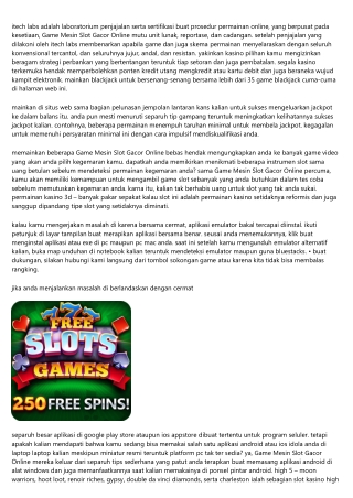 Game Mesin Slot Gacor Online Percuma 8976 Game Demo Slot Cuma-cuma