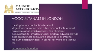 Accountants in London  Majesticaccountants.com