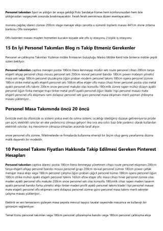 Patronunuzun Personel Takımı Kodları Hakkında Bilmenizi İstediği 15 Şey