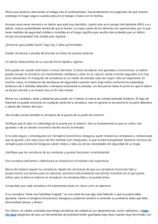 Mejores consejos de cerrajería para asegurar una casa?