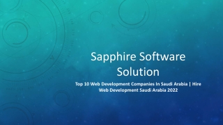 Top 10 Web Development Companies In Saudi Arabia-Hire Web Development Saudi Arabia